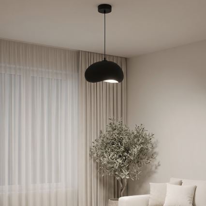 Brilagi - Lámpara colgante con cable WABI SABI 1xE27/40W/230V, diámetro 35 cm, negra