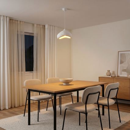 Brilagi - Lámpara colgante con cable WABI SABI 1xE27/40W/230V Ø 30 cm blanca