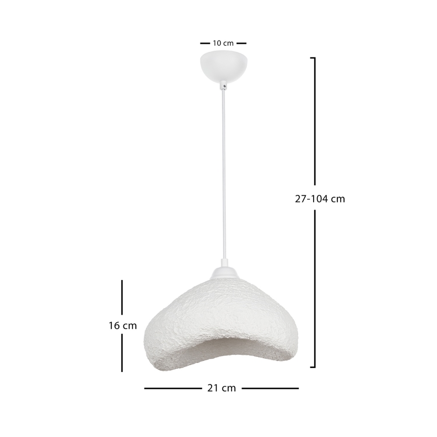 Brilagi - Lámpara colgante con cable WABI SABI 1xE27/40W/230V Ø 30 cm blanca