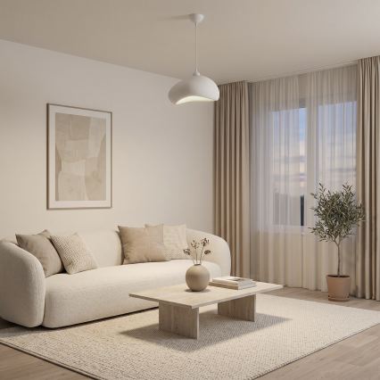 Brilagi - Lámpara colgante con cable WABI SABI 1xE27/40W/230V Ø 32 cm blanca