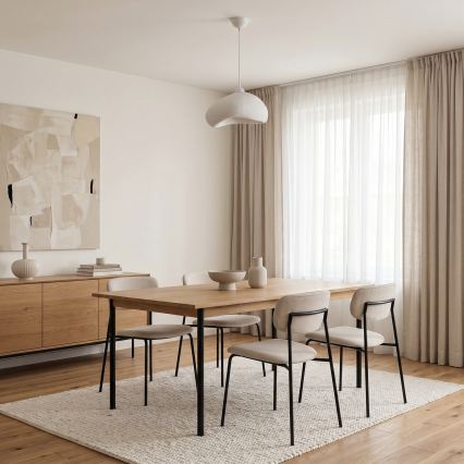 Brilagi - Lámpara colgante con cable WABI SABI 1xE27/40W/230V Ø 32 cm blanca