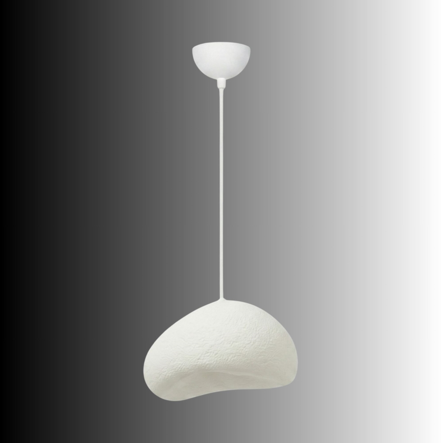 Brilagi - Lámpara colgante con cable WABI SABI 1xE27/40W/230V Ø 32 cm blanca