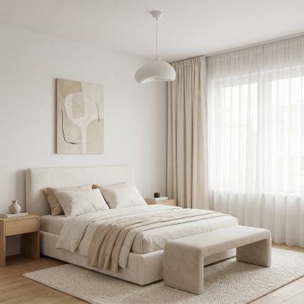 Brilagi - Lámpara colgante con cable WABI SABI 1xE27/40W/230V Ø 32 cm blanca