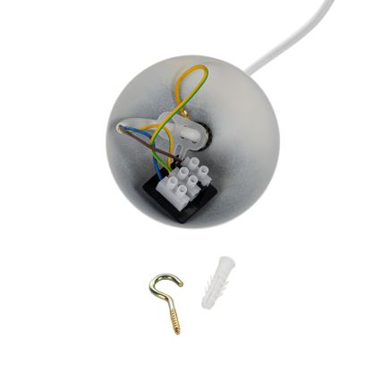 Brilagi - Lámpara colgante con cable WABI SABI 1xE27/40W/230V Ø 32 cm blanca