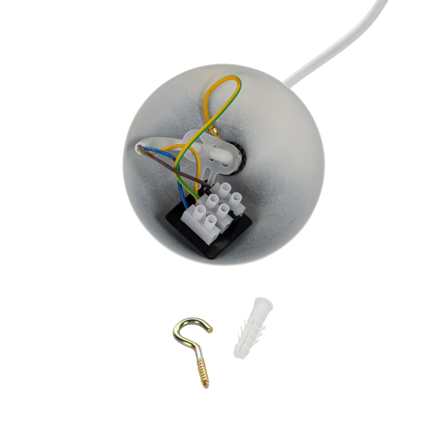 Brilagi - Lámpara colgante con cable WABI SABI 1xE27/40W/230V Ø 32 cm blanca