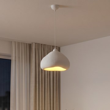 Brilagi - Lámpara colgante con cable WABI SABI 1xE27/40W/230V Ø 32 cm blanca
