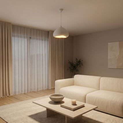 Brilagi - Lámpara colgante con cable WABI SABI 1xE27/40W/230V Ø 32 cm blanca