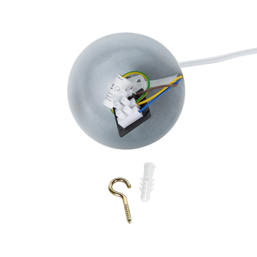 Brilagi - Lámpara colgante con cable WABI SABI 1xE27/40W/230V Ø 32 cm blanca