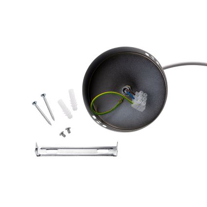 BRILAGI - Lámpara colgante con cable WABI SABI 1xE27/40W/230V Ø 33 cm gris