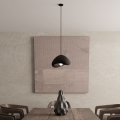 Brilagi - Lámpara colgante con cable WABI SABI 1xE27/40W/230V Ø 33 cm negra