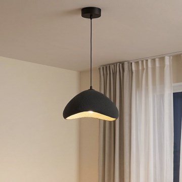 Brilagi - Lámpara colgante con cable WABI SABI 1xE27/40W/230V Ø 33 cm negra
