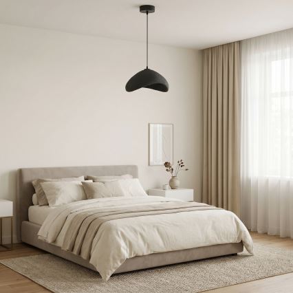 Brilagi - Lámpara colgante con cable WABI SABI 1xE27/40W/230V Ø 33 cm negra
