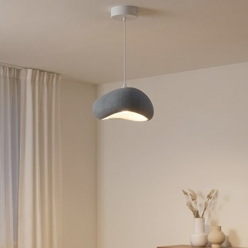 Brilagi - Lámpara colgante con cable WABI SABI 1xE27/40W/230V Ø 35 cm gris