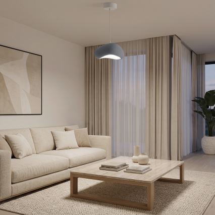 Brilagi - Lámpara colgante con cable WABI SABI 1xE27/40W/230V Ø 35 cm gris
