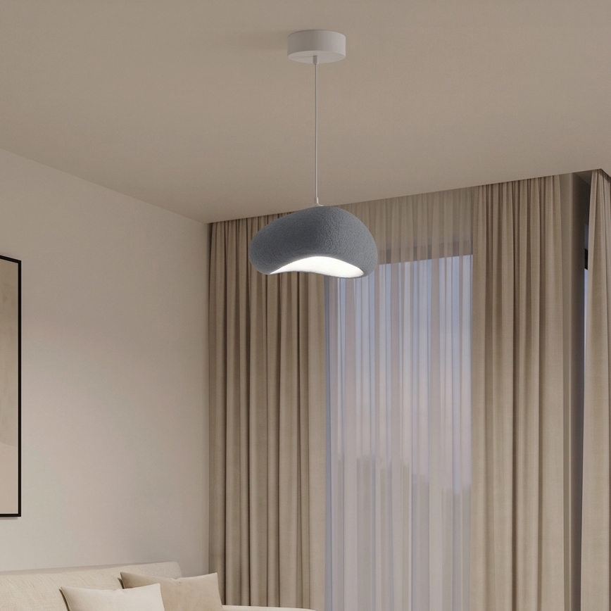 Brilagi - Lámpara colgante con cable WABI SABI 1xE27/40W/230V Ø 35 cm gris