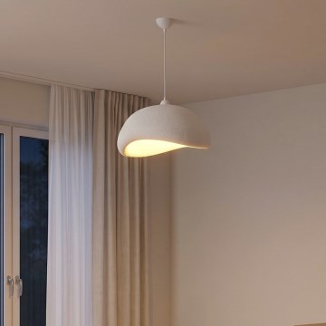 Brilagi - Lámpara colgante con cable WABI SABI 1xE27/40W/230V Ø 42 cm blanca