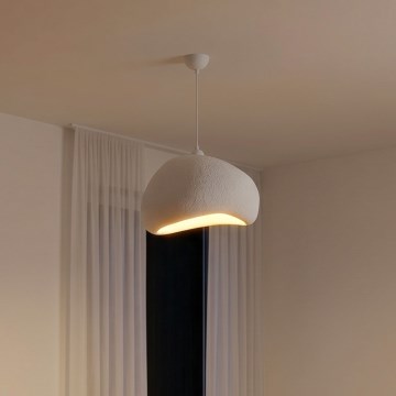 Brilagi - Lámpara colgante con cable WABI SABI 1xE27/40W/230V Ø 42 cm blanca