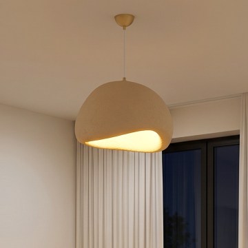 Brilagi - Lámpara colgante con cable WABI SABI 1xE27/40W/230V Ø 50 cm beige