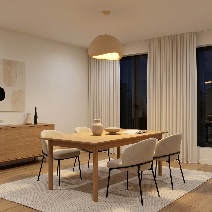 Brilagi - Lámpara colgante con cable WABI SABI 1xE27/40W/230V Ø 50 cm beige