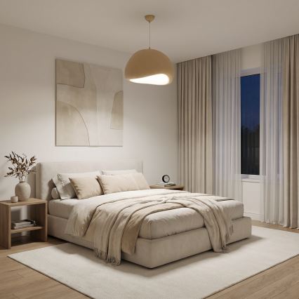 Brilagi - Lámpara colgante con cable WABI SABI 1xE27/40W/230V Ø 50 cm beige