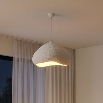 Brilagi - Lámpara colgante con cable WABI SABI 1xE27/40W/230V Ø 50 cm blanca