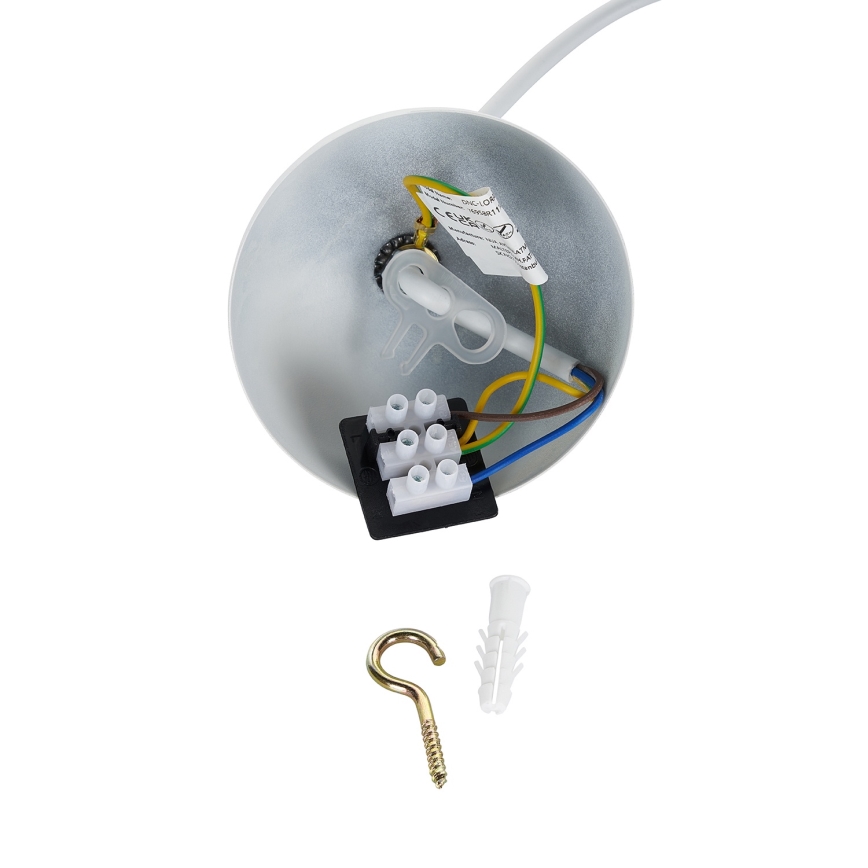 BRILAGI - Lámpara colgante con cable WABI SABI 1xE27/40W/230V Ø 50 cm blanca