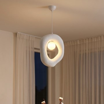 Brilagi - Lámpara colgante con cable WABI SABI 1xG9/8W/230V blanca