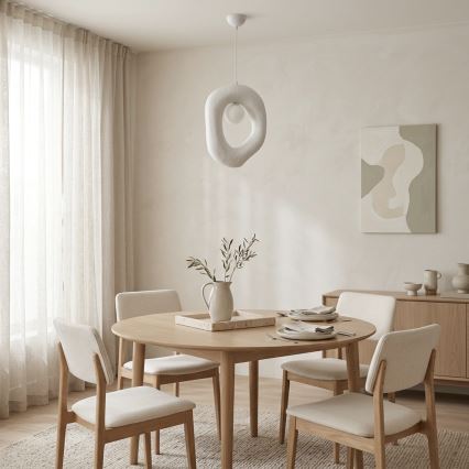 Brilagi - Lámpara colgante con cable WABI SABI 1xG9/8W/230V blanca