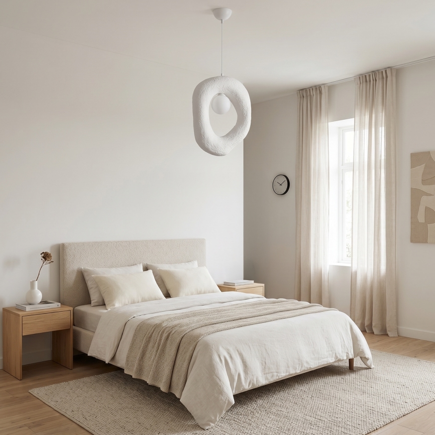 Brilagi - Lámpara colgante con cable WABI SABI 1xG9/8W/230V blanca