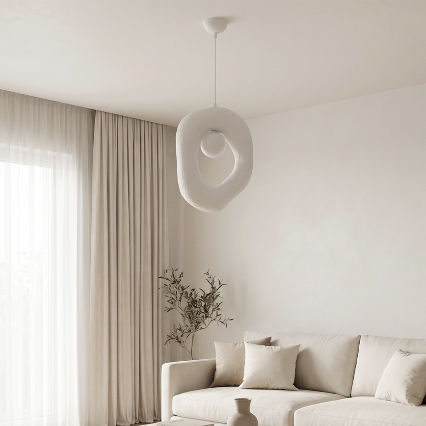 Brilagi - Lámpara colgante con cable WABI SABI 1xG9/8W/230V blanca