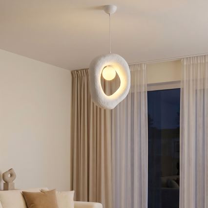 Brilagi - Lámpara colgante con cable WABI SABI 1xG9/8W/230V blanca