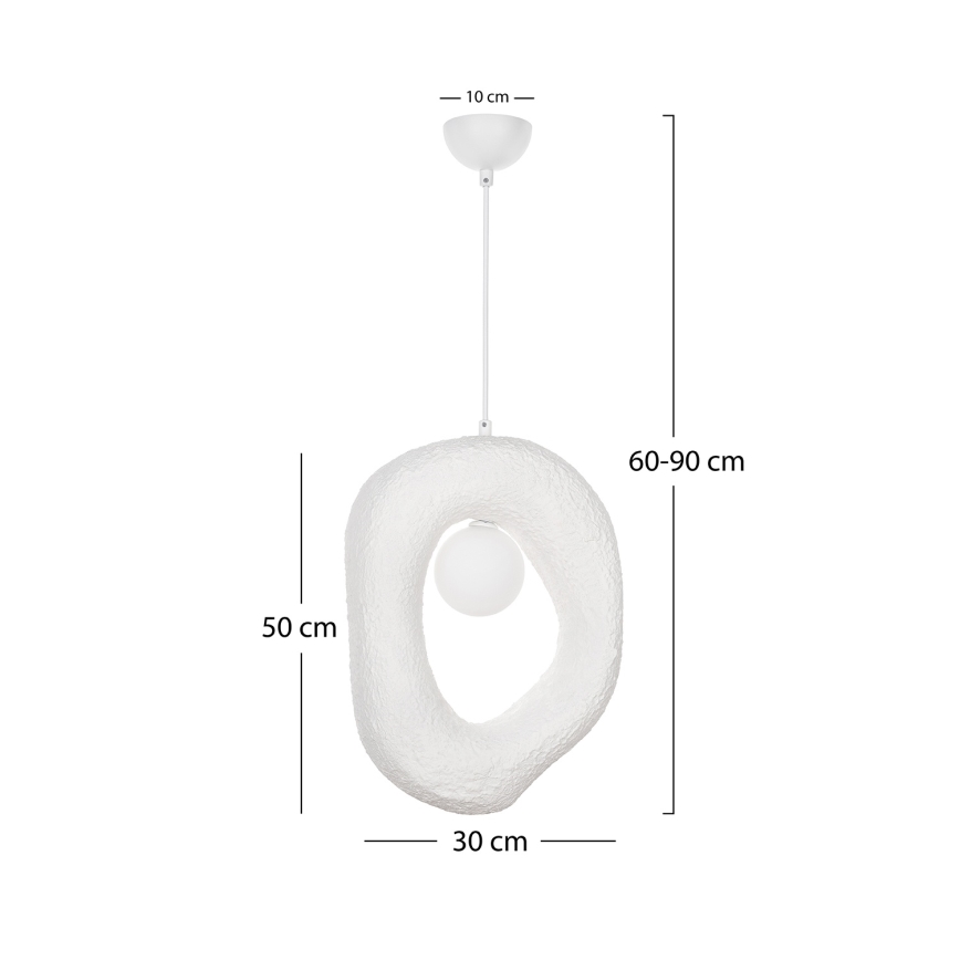 Brilagi - Lámpara colgante con cable WABI SABI 1xG9/8W/230V blanca
