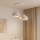 Brilagi - Lámpara colgante con cable WABI SABI 2xE27/40W/230V Ø 45 cm blanca