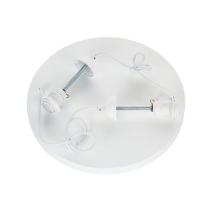 Brilagi - Lámpara colgante con cable WABI SABI 2xE27/40W/230V Ø 45 cm blanca