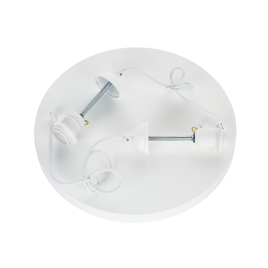 Brilagi - Lámpara colgante con cable WABI SABI 2xE27/40W/230V Ø 45 cm blanca