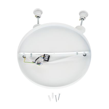 Brilagi - Lámpara colgante con cable WABI SABI 2xE27/40W/230V Ø 45 cm blanca