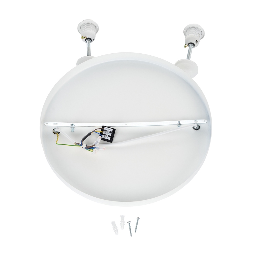 Brilagi - Lámpara colgante con cable WABI SABI 2xE27/40W/230V Ø 45 cm blanca