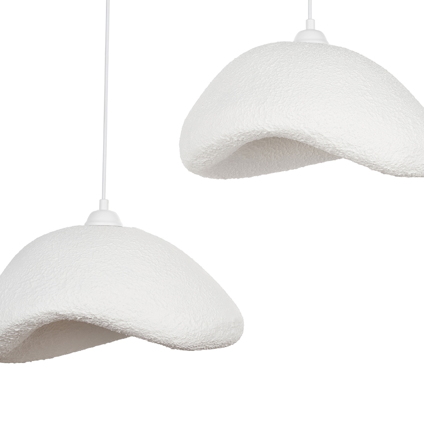 Brilagi - Lámpara colgante con cable WABI SABI 2xE27/40W/230V Ø 74 cm blanca