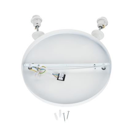 Brilagi - Lámpara colgante con cable WABI SABI 2xE27/40W/230V Ø 74 cm blanca