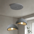 BRILAGI - Lámpara colgante con cable WABI SABI 2xE27/60W/230V gris