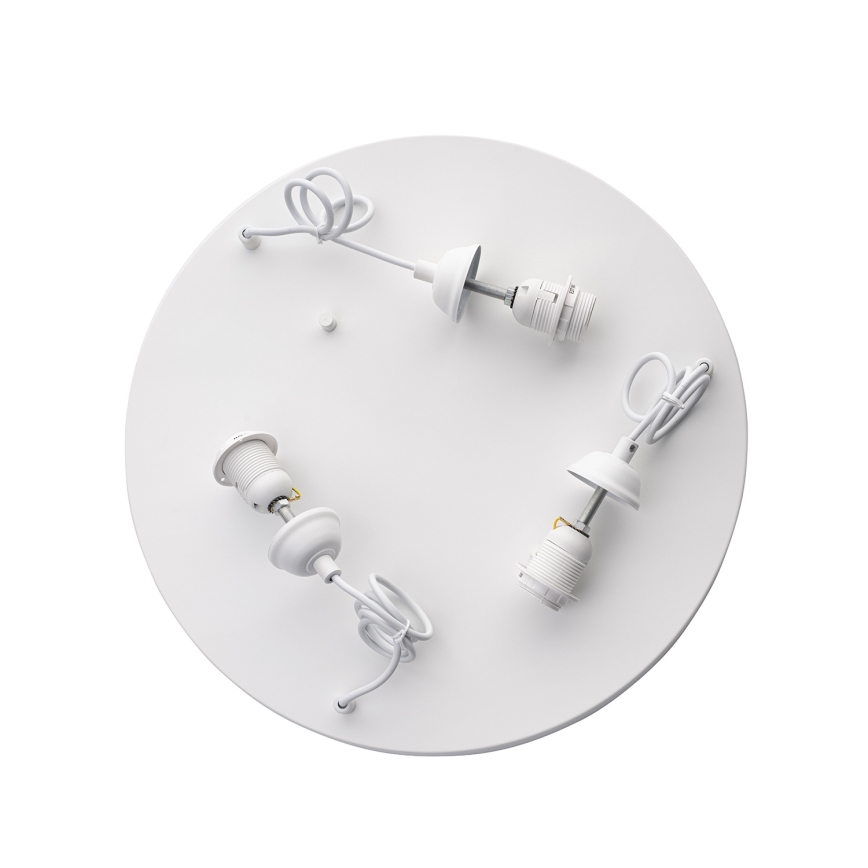 Brilagi - Lámpara colgante con cable WABI SABI 3xE27/40W/230V diámetro 60 cm blanca