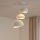 Brilagi - Lámpara colgante con cable WABI SABI 3xE27/40W/230V Ø 76 cm blanca
