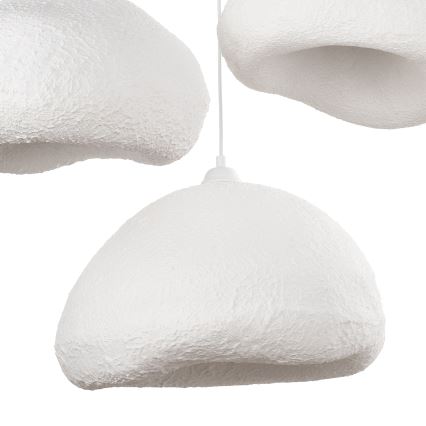 Brilagi - Lámpara colgante con cable WABI SABI 3xE27/40W/230V Ø 82 cm blanca