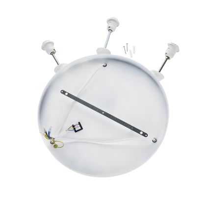 Brilagi - Lámpara colgante con cable WABI SABI 3xE27/40W/230V Ø 82 cm blanca