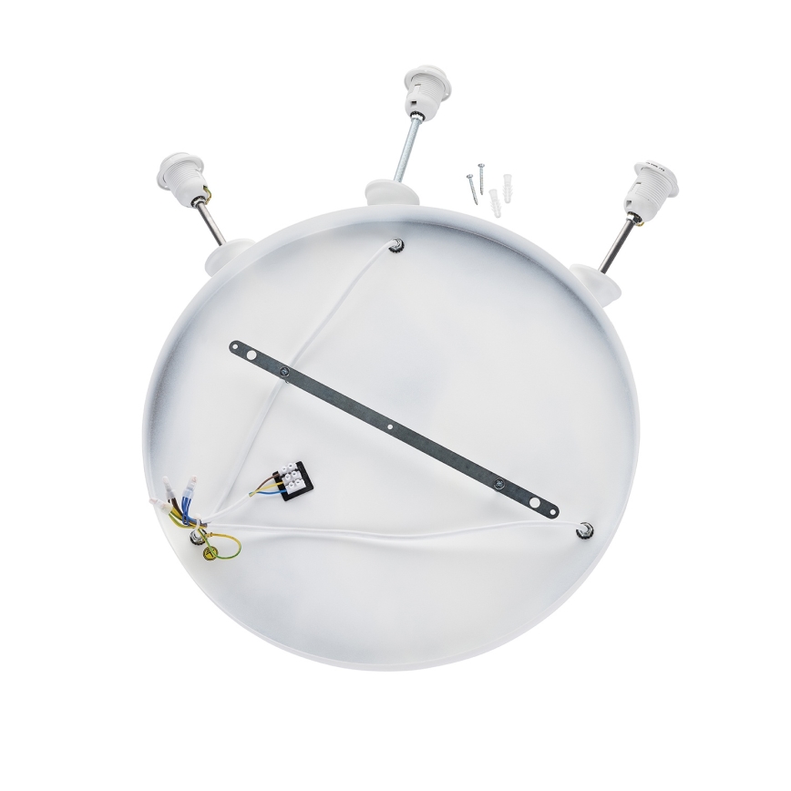 Brilagi - Lámpara colgante con cable WABI SABI 3xE27/40W/230V Ø 82 cm blanca