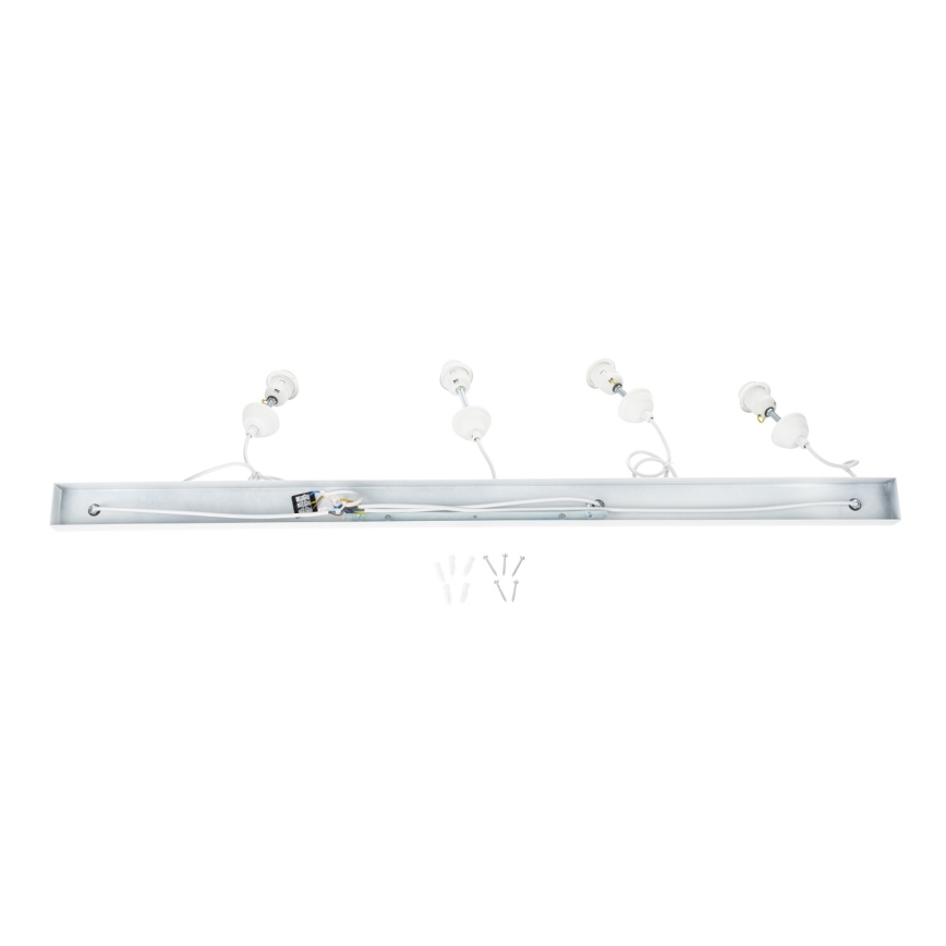 Brilagi - Lámpara colgante con cable WABI SABI 4xE27/40W/230V blanca
