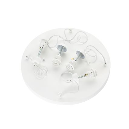 Brilagi - Lámpara colgante con cable WABI SABI 4xE27/40W/230V Ø 90 cm blanca
