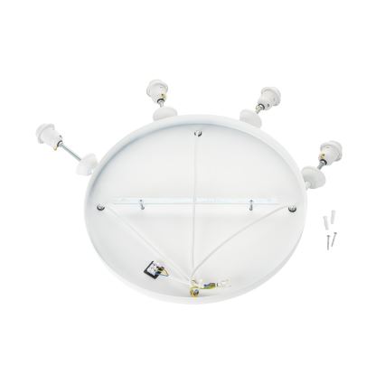 Brilagi - Lámpara colgante con cable WABI SABI 4xE27/40W/230V Ø 90 cm blanca