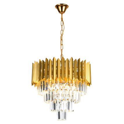 Brilagi - Lámpara colgante con cadena CRISTAL 5xE14/40W/230V diámetro 45 cm