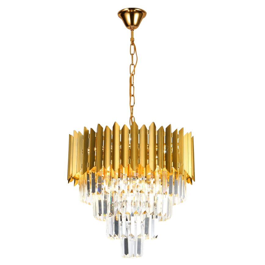 Brilagi - Lámpara colgante con cadena CRISTAL 5xE14/40W/230V diámetro 45 cm